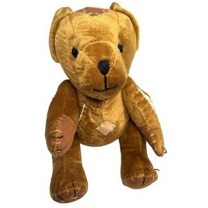 Aldi Radical Ronald Teddy Bear Plush Patchwork Kevin‎ the Carrot Friend Brown